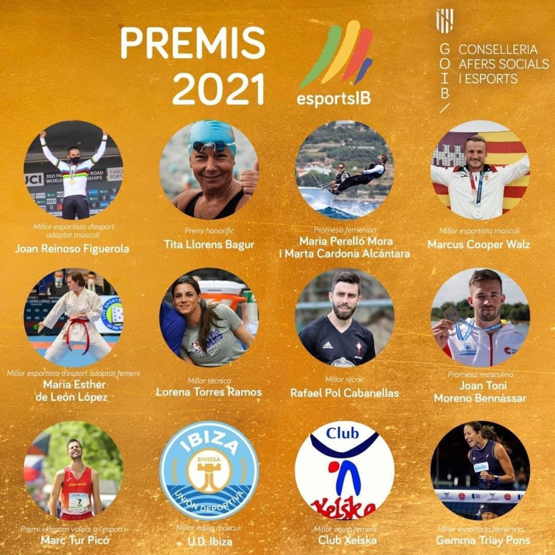 Los Premis Esports IB recompensan la gran temporada de la vela y el piragüismo balear